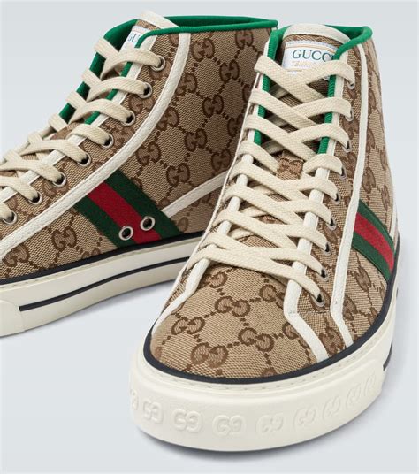 gucci tenis blancos|gucci tennis 1977 high top.